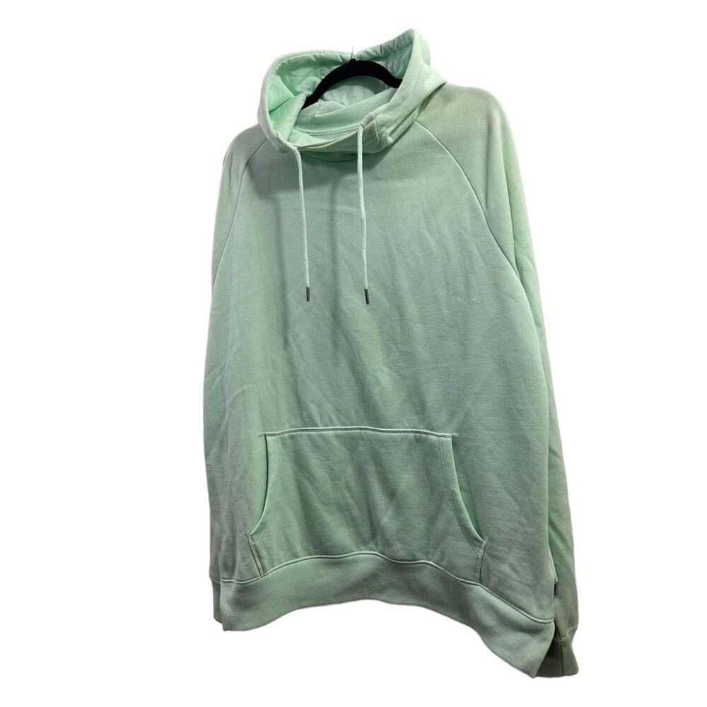Express Hoodie Women Size XL Mint Green Pullover Kangaroo Pocket Drawstring Hood - Picture 7 of 14